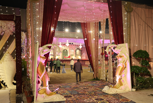 Mandap / stage close-up