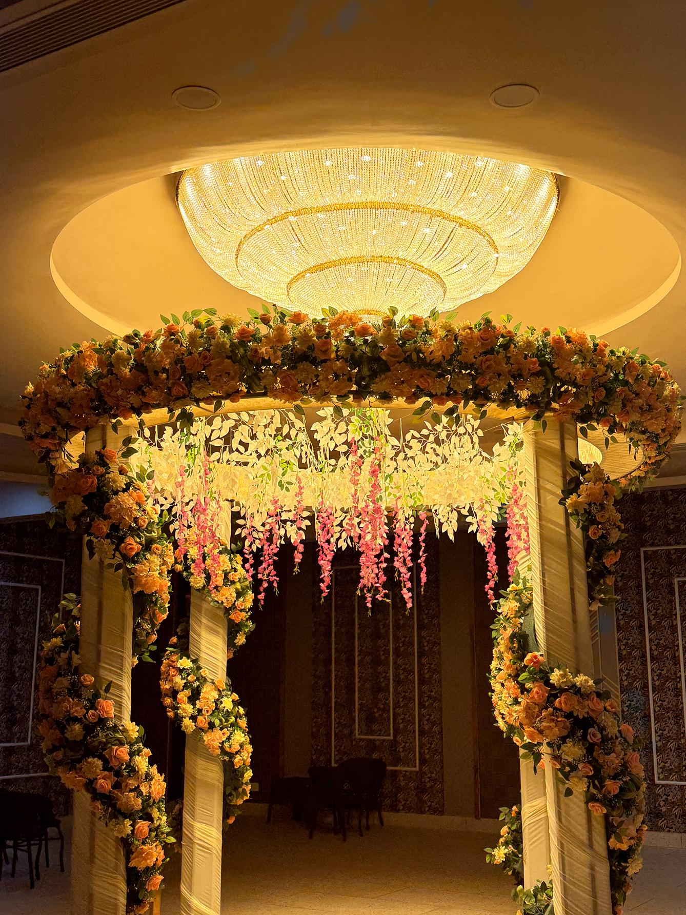 Banquet hall — wide interior shot set for event