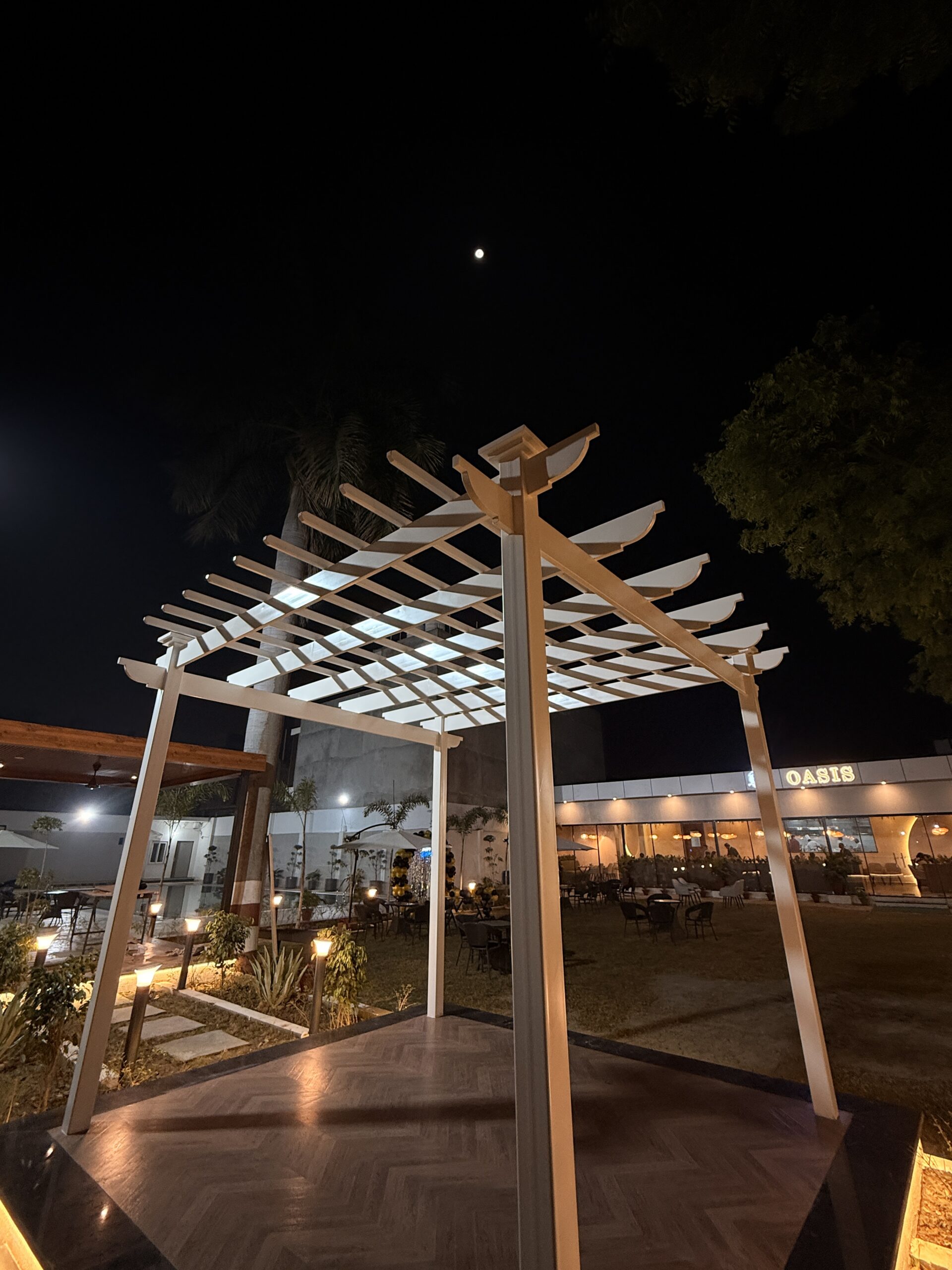 Deck at sunset — sundowner